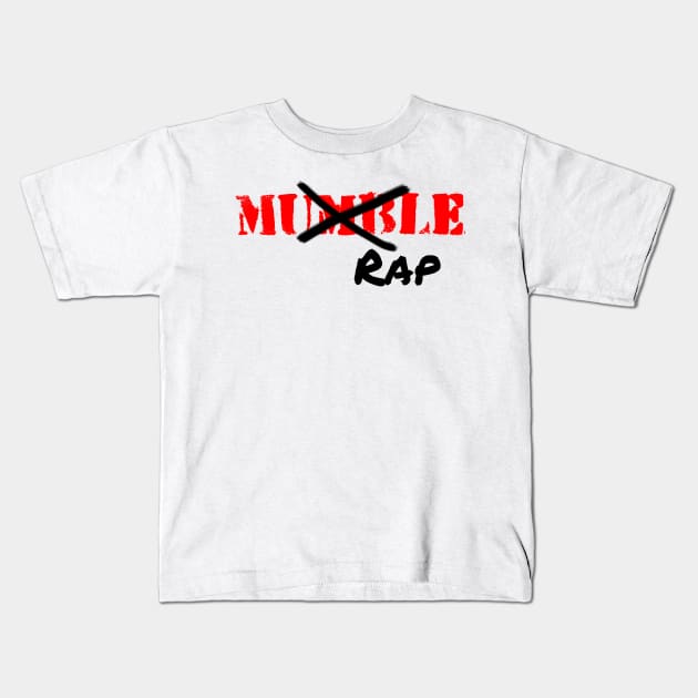 F Mumble Rap Kids T-Shirt by RandomShop